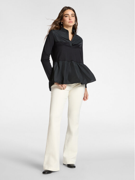Elena Mirò Elena Mirò Bluzka G070Z000588N033 Czarny A-Line Fit