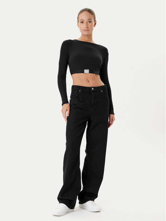 Guess Guess Halenka O5RP00 KCDA2 Černá Regular Fit