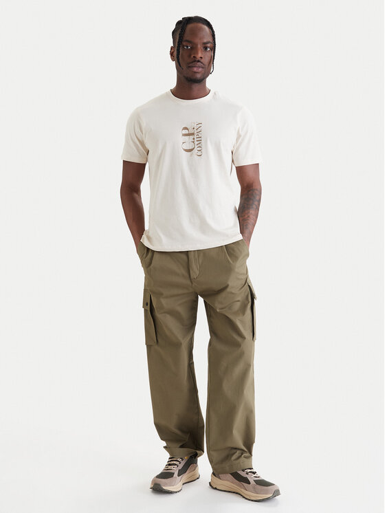 C.P. Company C.P. Company T-Shirt 20CMTS084A005100W Žlutá Regular Fit