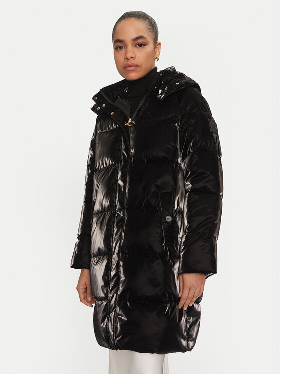 Elisabetta Franchi Elisabetta Franchi Télikabát PI-79Z-46E2-V650 Fekete Regular Fit