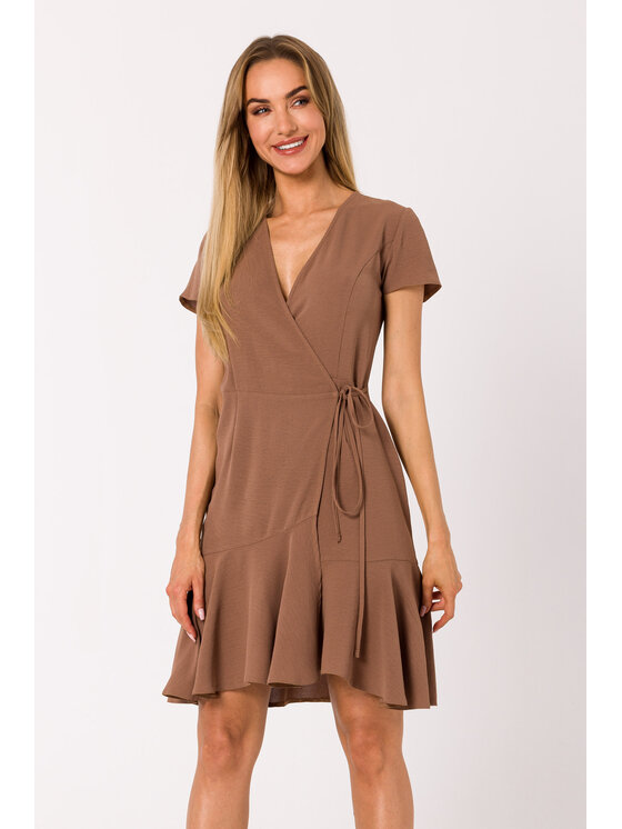 Made of Emotion Made of Emotion Vestito estivo M741 Marrone Premium Fit