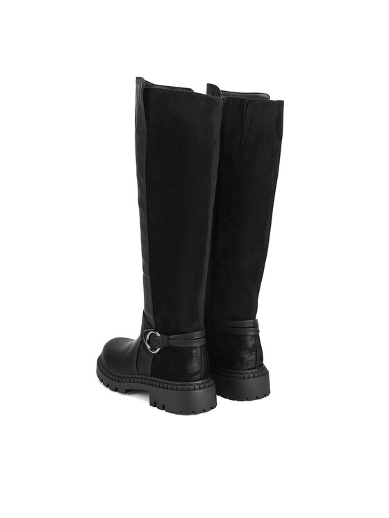 Clara Barson Clara Barson Kozačky ve vojenském stylu WS6102-15 Černá