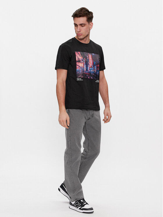 Only & Sons Only & Sons Tricou Lex 22028171 Negru Relaxed Fit