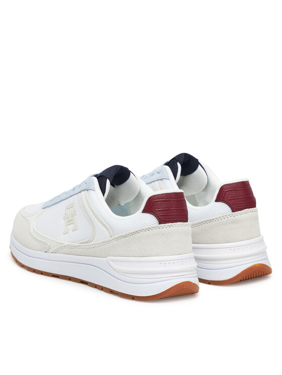 Tommy Hilfiger Tommy Hilfiger Laisvalaikio batai Casual Fashion Runner Mix FW0FW08324 Balta