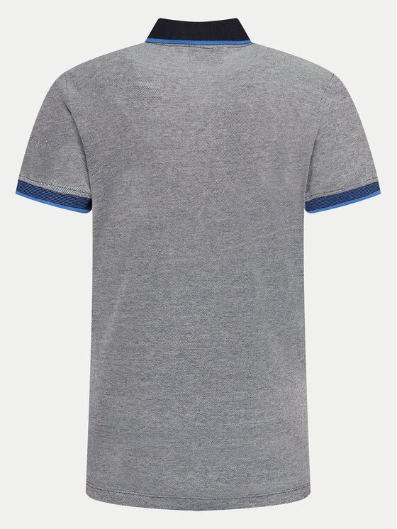 Blend Blend Тениска с яка и копчета 20716469 Сив Regular Fit