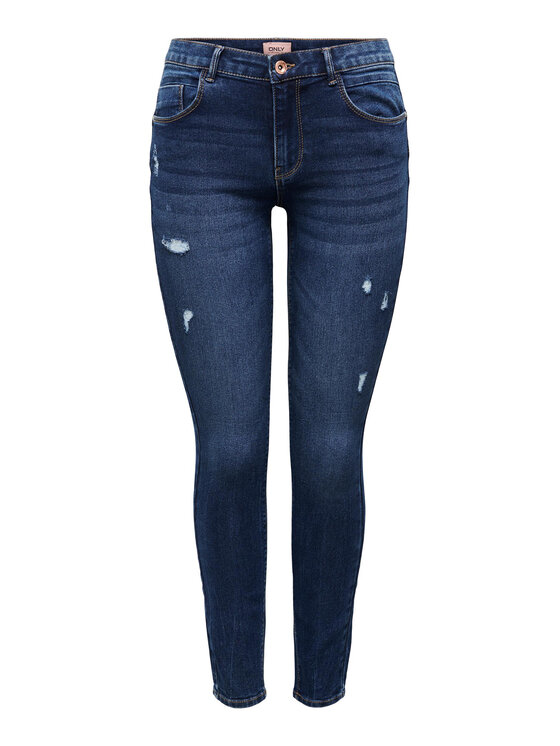 ONLY ONLY Jeansy 15259128 Tmavomodrá Skinny Fit