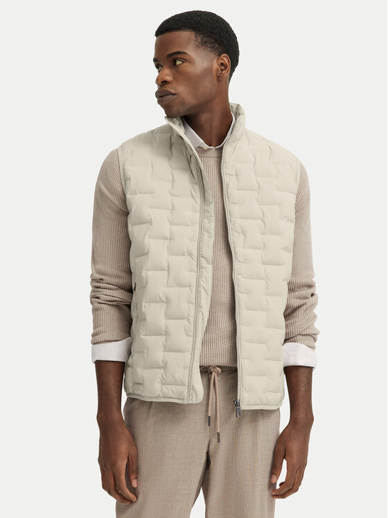 Bugatti Bugatti Gilet 8800-75148C D Écru Regular Fit