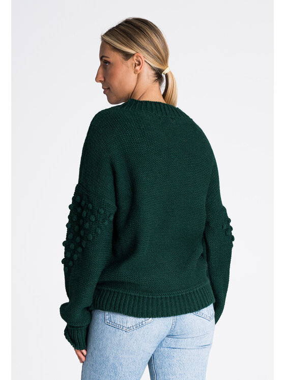 FIGL FIGL Sveter M982 Zelená Regular Fit