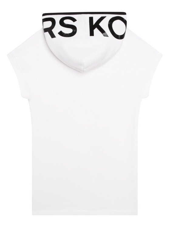 MICHAEL KORS KIDS MICHAEL KORS KIDS Pletena obleka R12154 S Bela Regular Fit