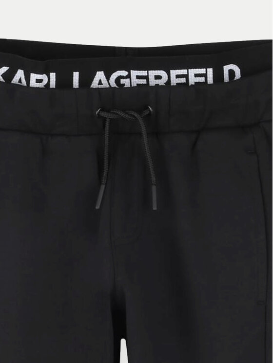 Karl Lagerfeld Kids Karl Lagerfeld Kids Spodnie dresowe Z30263 D Czarny Regular Fit