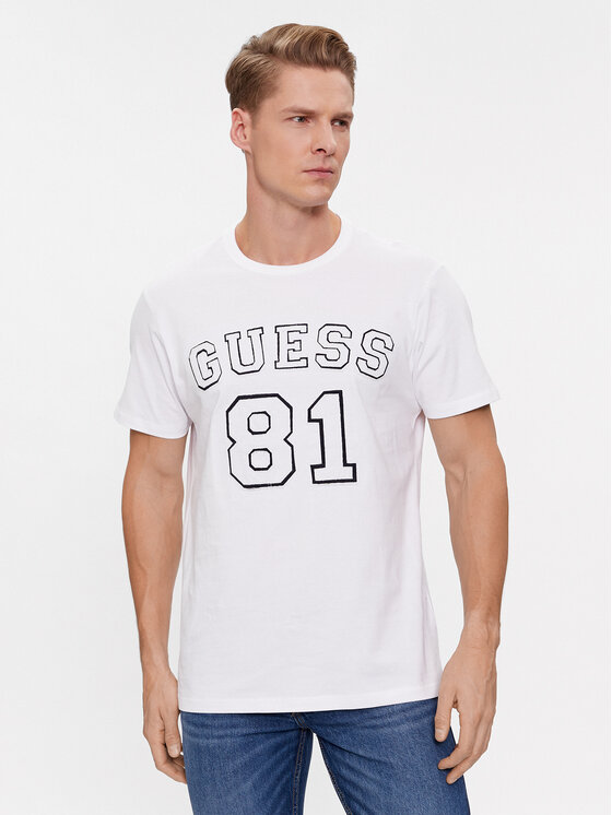 Guess T-krekls Ss Cn M4RI22 K8FQ4 Balts Regular Fit