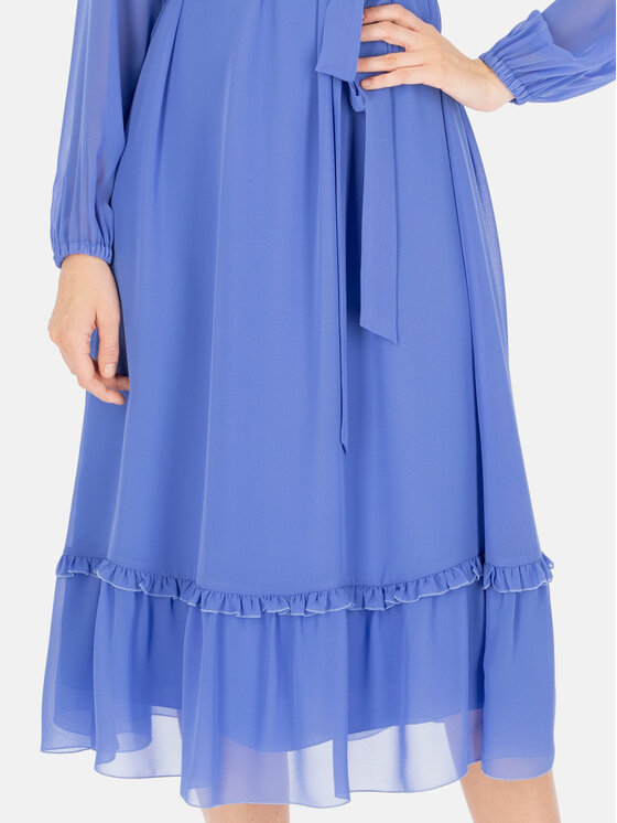 Potis & Verso Potis & Verso Sukienka elegancka Arletta Niebieski Regular Fit