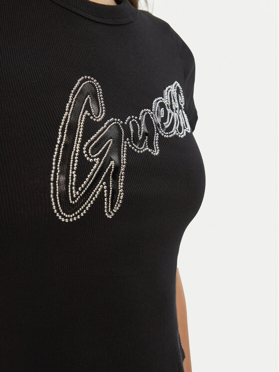 Guess Guess Тишърт W5RI68 KA0H1 Черен Regular Fit