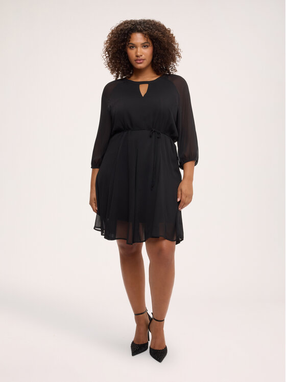 Fiorella Rubino Fiorella Rubino Vestito da giorno 7080L001276N033 Nero A-Line Fit
