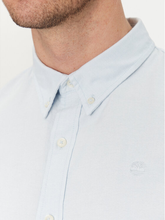 Timberland Timberland Camicia TB0A6GPN Celeste Slim Fit