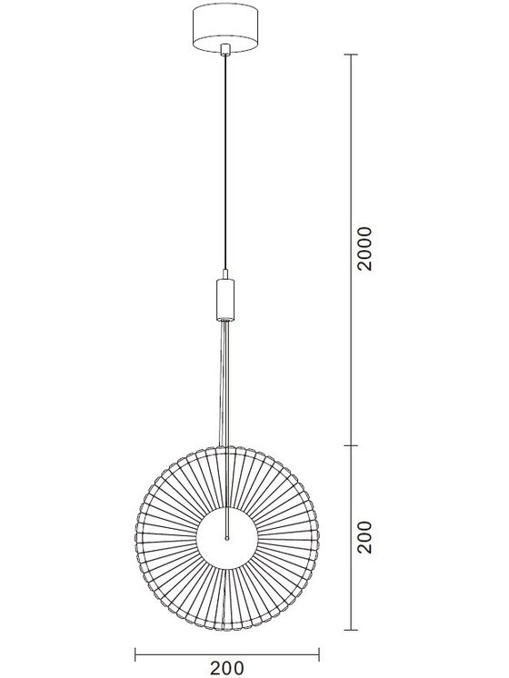 MIAhome MIAhome Lampa wisząca SUNBLAST LED 20 cm Złoty