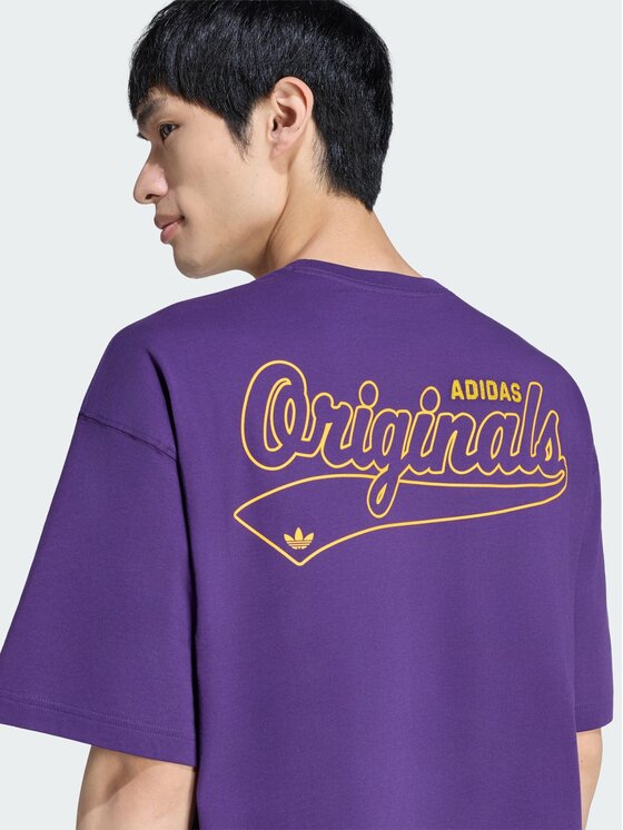 adidas adidas T-Shirt 170357 Fioletowy Loose Fit