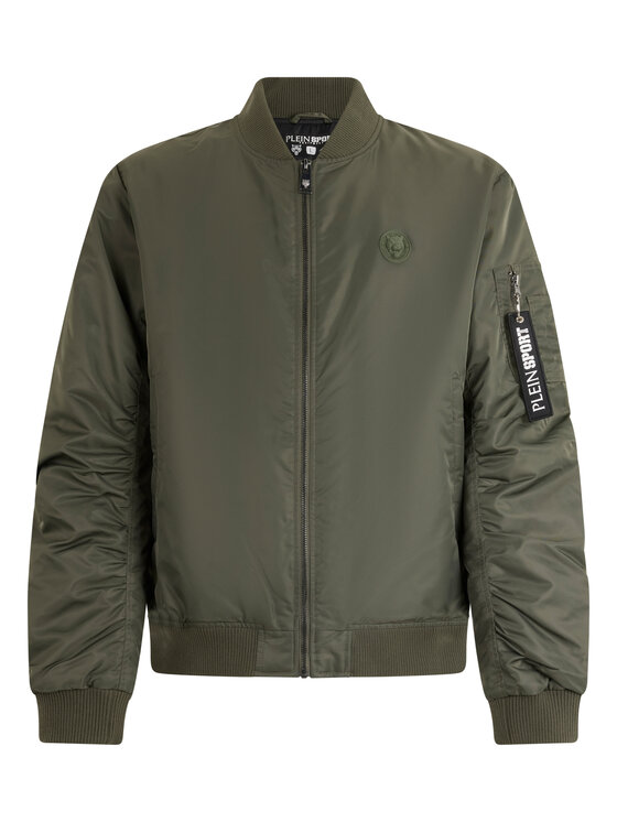 Plein Sport Plein Sport Kurtka bomber 24019 Zielony Regular Fit