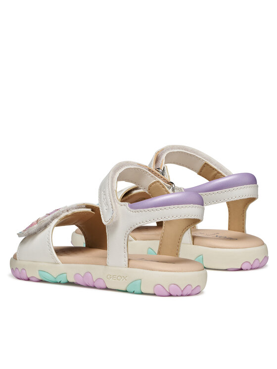 Geox Geox Sandály J Sandal Haiti Girl J658ZB 05402 C0814 S Bílá