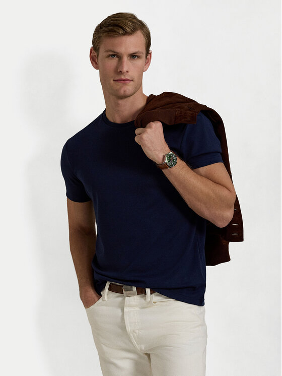 Polo Ralph Lauren Polo Ralph Lauren Тишърт 710740727 Тъмносин Slim Fit