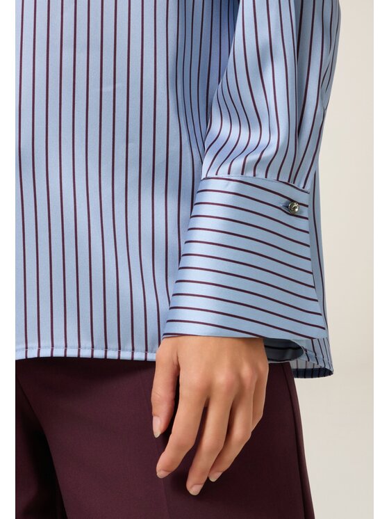 Oltre Oltre Koszula 5044J000868N0R4 Turkusowy Regular Fit