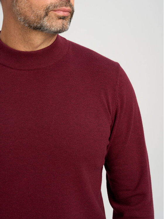 Willsoor Willsoor Sweter 71415 Bordowy Regular Fit