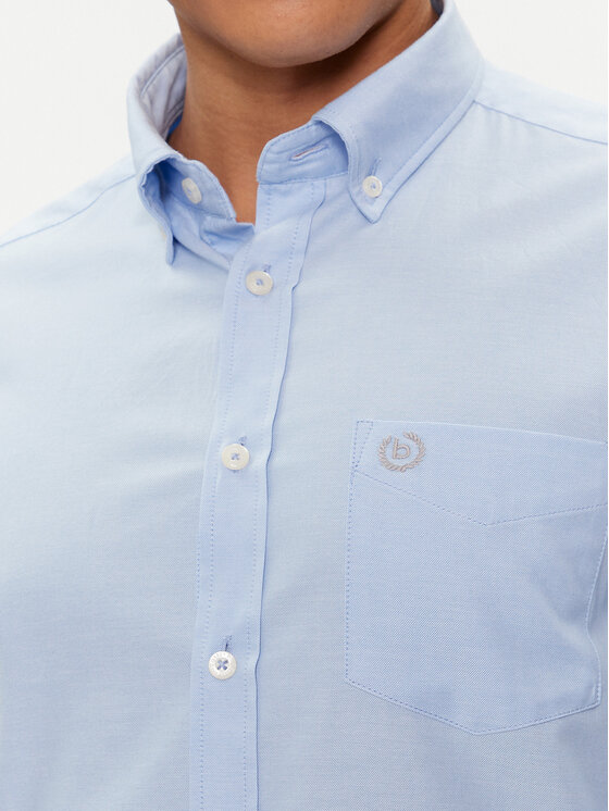 Bugatti Bugatti Πουκάμισο 9350 98800 Γαλάζιο Slim Fit