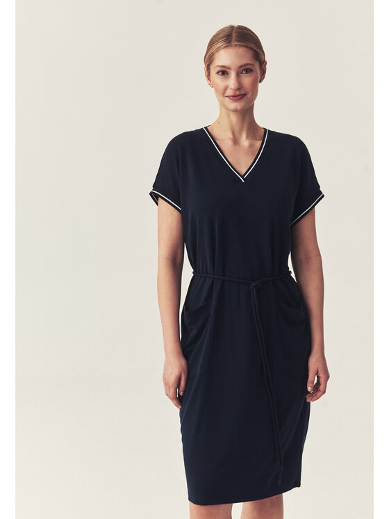 TATUUM TATUUM Úpletové šaty TORINI Tmavomodrá Classic Fit