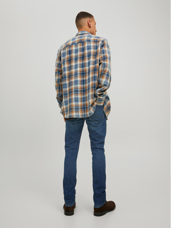 Jack & Jones Jack & Jones Jeansy Glenn 12224987 Granatowy Slim Fit
