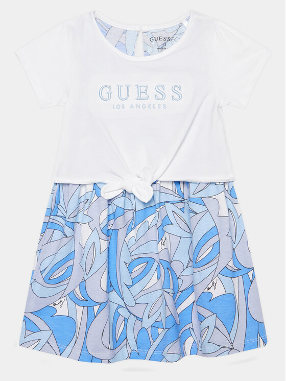 Guess Guess Rochie de zi K4GK10 K6YW3 Alb Regular Fit