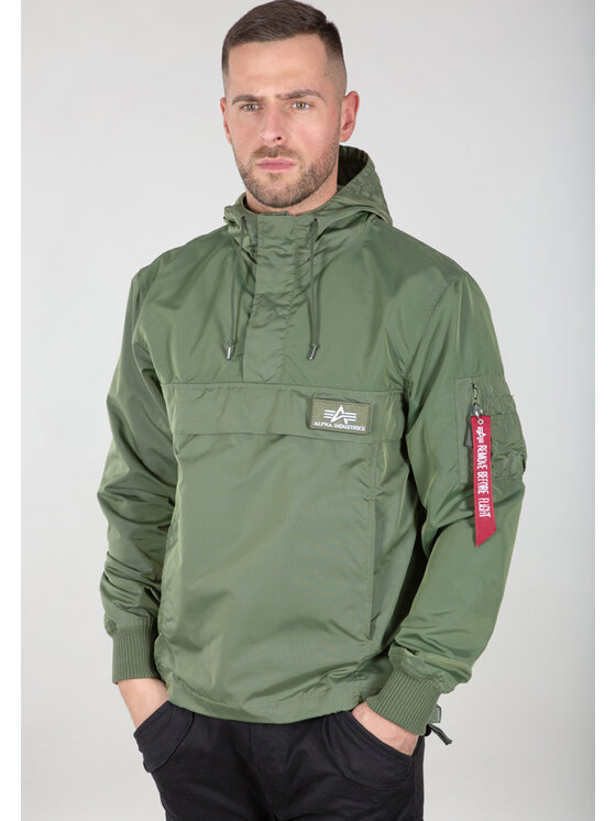 Alpha Industries Alpha Industries Kurtka anorak TT Two Tone Light Weight Anorak Zielony Regular Fit