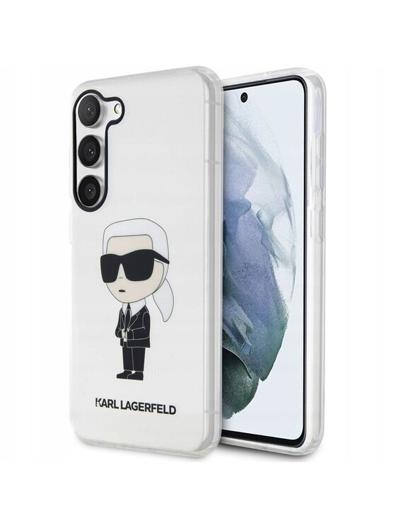 Etui na telefon KARL LAGERFELD, Przezroczysty, Ikonik Karl