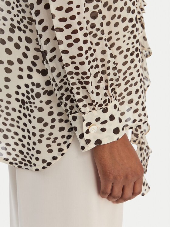 Marella Marella Krekls Canapa 2613111151 Écru Regular Fit