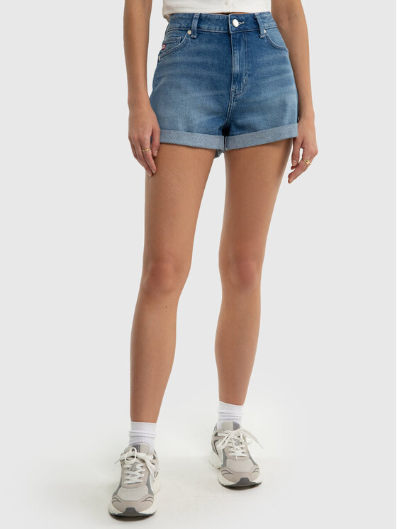 BIG STAR BIG STAR Szorty jeansowe AYAKO_294_110 Niebieski Basic Fit