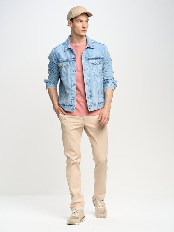 BIG STAR BIG STAR Chinosy erhat_805 Beżowy Chino Fit