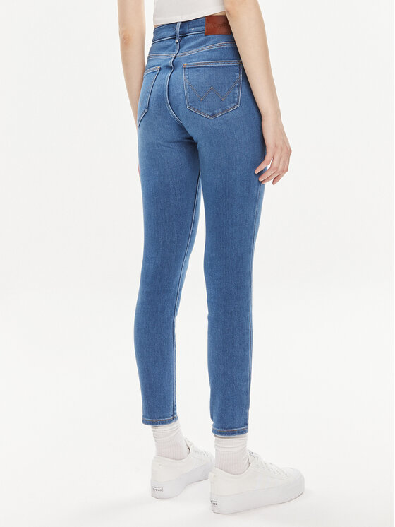 Wrangler Wrangler Jeansy 112350940 Niebieski Skinny Fit