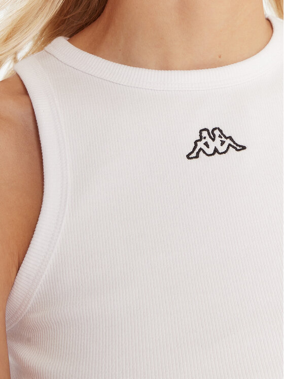 Kappa Kappa Комплект 2 блузи без ръкави Logo Benny 322565W Бял Regular Fit