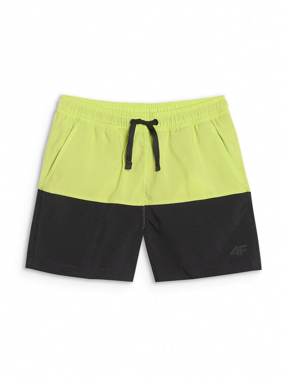 4F 4F Sportovní kraťasy VIBRANT WARMTH Zelená Regular Fit