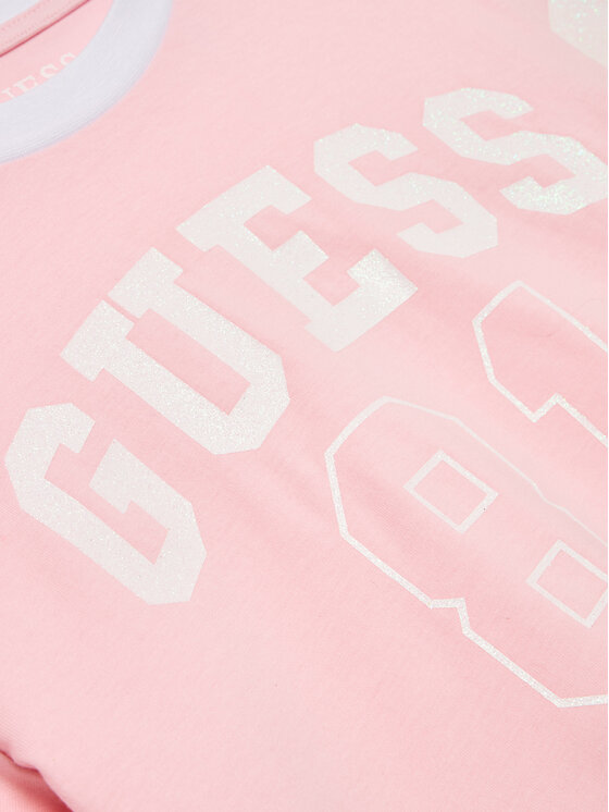 Guess Guess T-krekls J3YI07 K8HM4 Rozā Regular Fit
