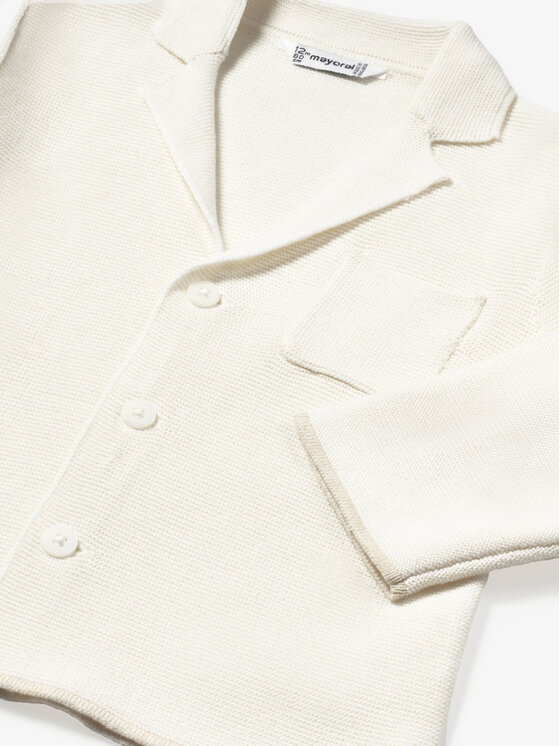 Mayoral Mayoral Giacca da abito 1469 Bianco Regular Fit