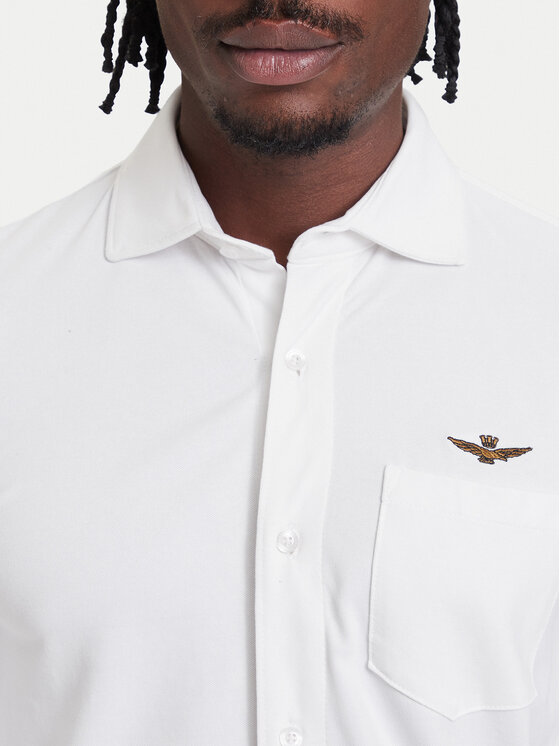 Aeronautica Militare Aeronautica Militare Koszula 262CA1313UP00408 Biały Regular Fit