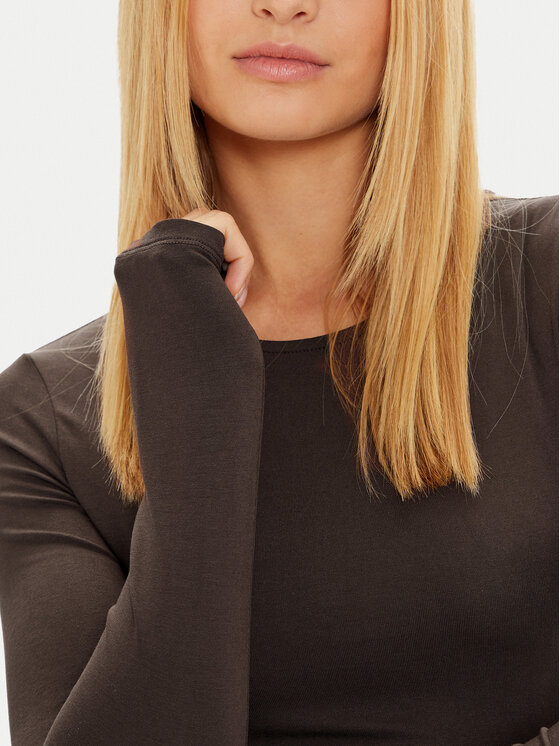 Gina Tricot Gina Tricot Ежедневна рокля 24441 Кафяв Slim Fit