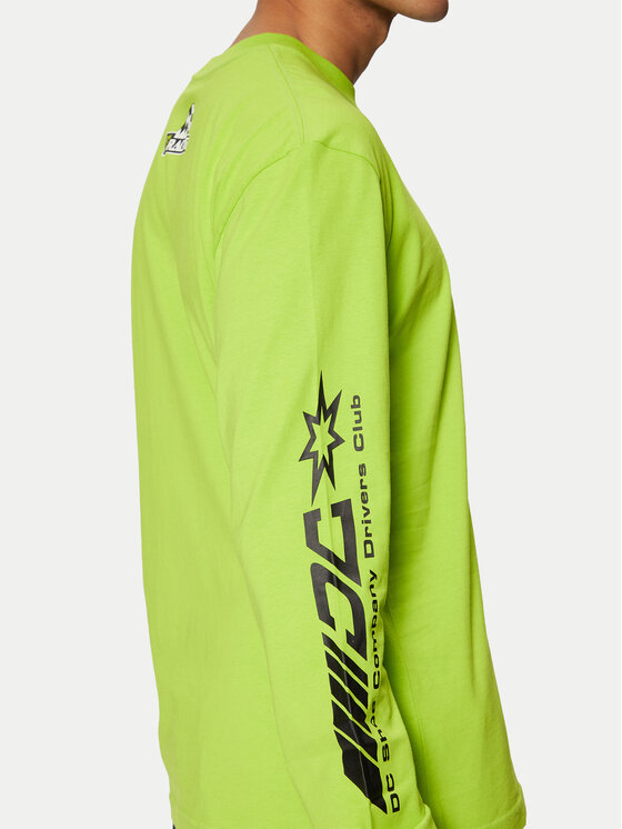 DC Shoes DC Shoes Longsleeve krekls Drivers Club ADYZT05406 Zaļš Standard Fit