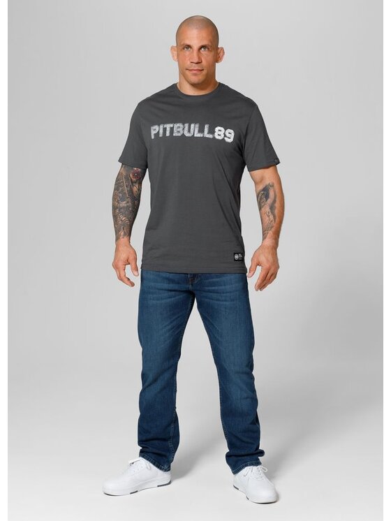 PITBULL PITBULL T-Shirt Koszulka Szary Regular Fit