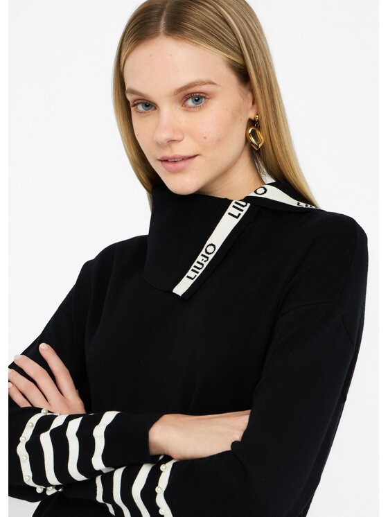 Liu Jo Liu Jo Maglione TF5218MS63L03N66 Nero Regular Fit