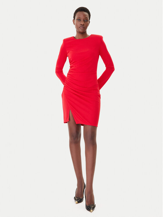 Gaudi Gaudi Коктейлна рокля 521FD14009 Червен Slim Fit