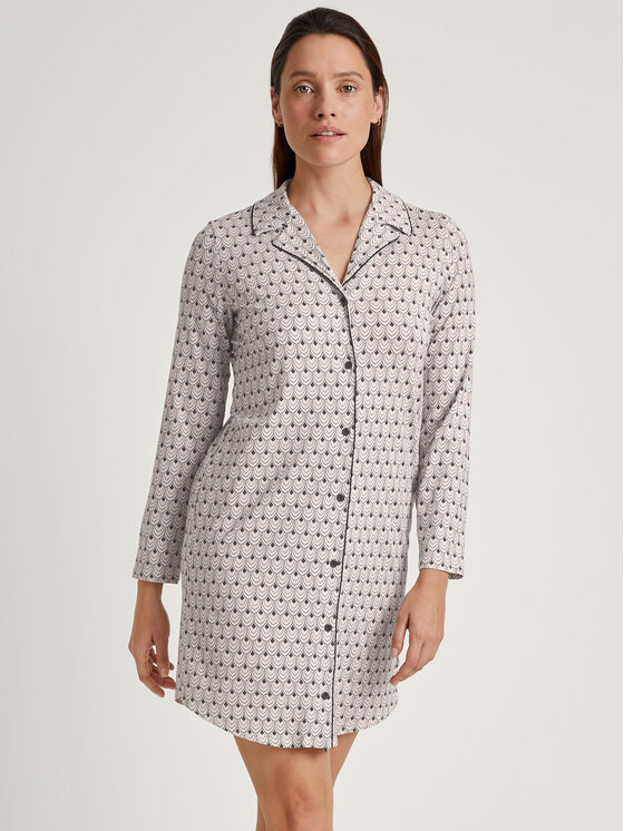 Calida Calida Koszula nocna 36055 Beżowy Comfortable Fit
