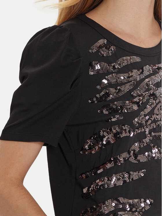 DKNY DKNY T-särk P4MHTXVW Must Regular Fit