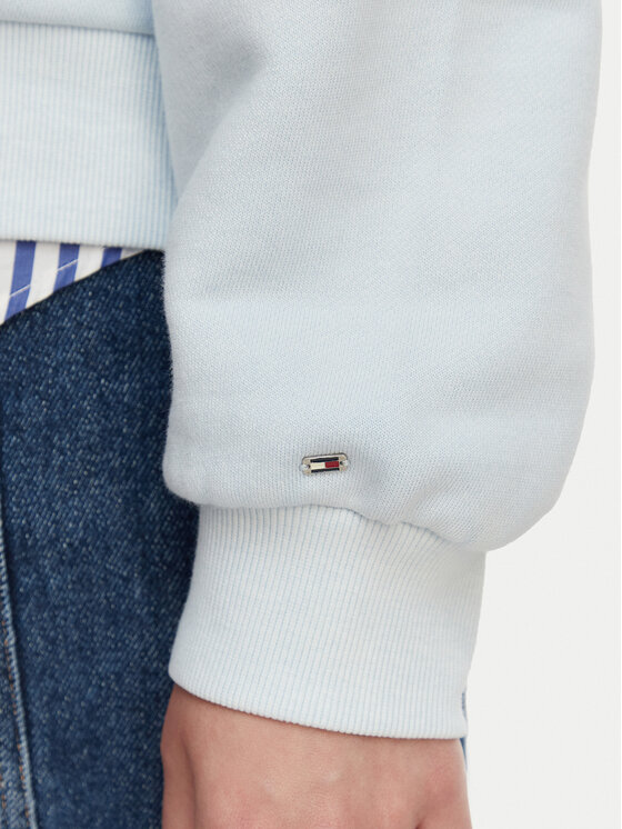 Tommy Hilfiger Tommy Hilfiger Sweatshirt Crest Embroidery WW0WW48733 Hellblau Relaxed Fit