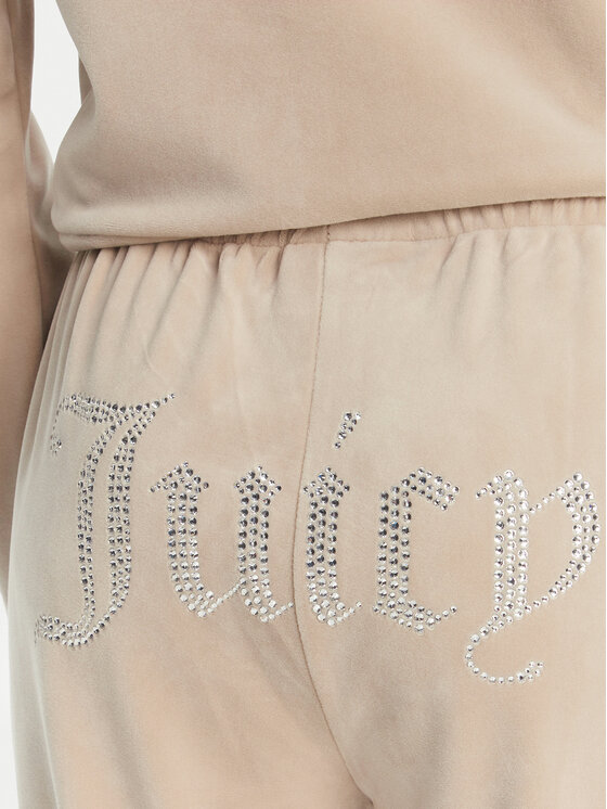 Juicy Couture Juicy Couture Teplákové kalhoty Tina JCAPW045 Béžová Regular Fit